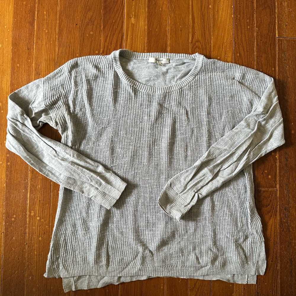 Madewell Gray Knit Sweater